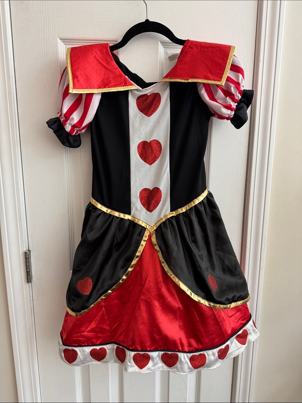 DISNEY Alice in Wonderland Queen of Hearts Girls Halloween Costume Dress L(12-14
